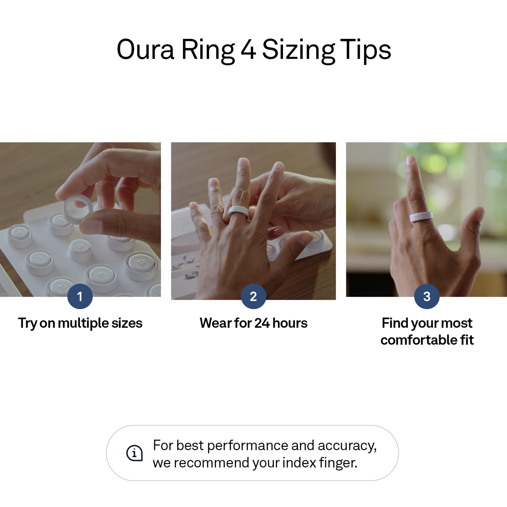 Oura Ring 4 Sizing Kit - Size Before You Buy - Unique Sizing